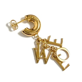 Loewe Women's Single Earrings Short Lettering