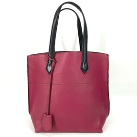 FENDI 8BH262 Bicolor All-in-one Shopping Tote Bag Shoulder Leather Men's Women's Purple
