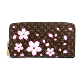LOUIS VUITTON M13433 Takashi Murakami Monogram LV x TM Zippy Wallet Cherry Blossom Round Zipper Long