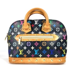 LOUIS VUITTON M40444 Monogram Multicolor Alma PM Tote Bag Handbag Canvas Women's Noir Black