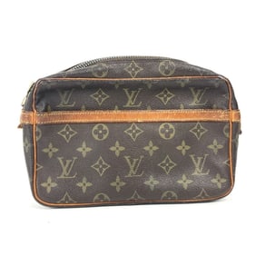 LOUIS VUITTON M51847 Compiegne 23 Clutch Bag Pouch Second Monogram Canvas Men's Women's Brown