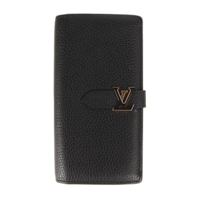 LOUIS VUITTON Louis Vuitton Taurillon LV Vertical Wallet M81330 Long Bi-fold Billfold Coin Purse
