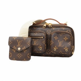 Louis Vuitton Shoulder Bag Monogram Utility Crossbody M80446 Brown Women's