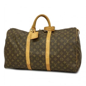 Louis Vuitton Boston Bag Monogram Keepall 50 M41426 Brown Men's Women's