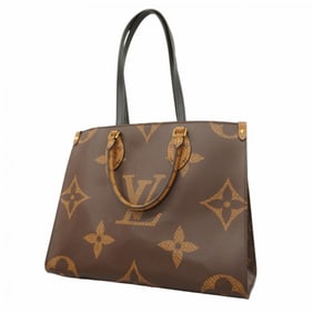 Louis Vuitton Tote Bag Monogram Reverse Giant On the Go MM M45321 Brown Women's