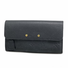 Louis Vuitton Long Wallet Monogram Empreinte Portefeuille Pont Neuf M61833 Noir Ladies