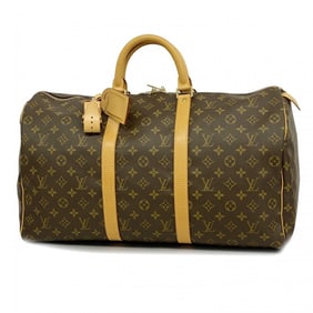 Louis Vuitton Boston Bag Monogram Keepall 50 M41426 Brown Men's Women's