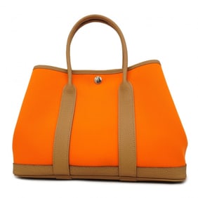 Hermes Hermès Garden TPM Toile Officier Negonda Tote Bag, Orange Biscuit, B Stamp, Women's