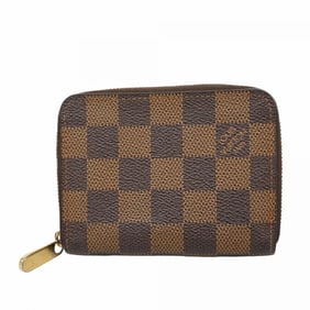 Louis Vuitton Damier Zippy Coin Purse N63070 Ebene for Men and Women
