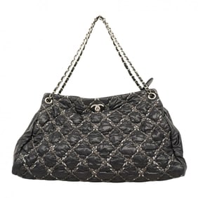 Chanel Parisian Shoulder Bag, Chain Nylon, Black, Women's