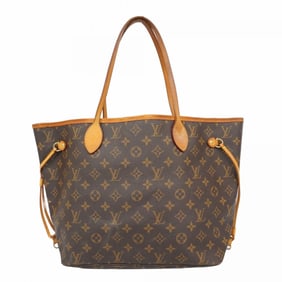 Louis Vuitton Monogram Neverfull MM Tote Bag M40156 Brown Women's