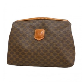 Celine Pouch Macadam Brown Women's