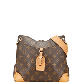 Louis Vuitton Monogram Odeon NM PM Crossbody Shoulder Bag M45354 Brown Leather Women's LOUIS VUITTON