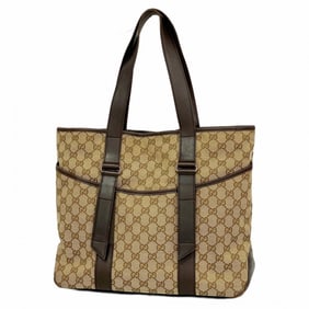 Gucci GG Canvas Tote Bag 145971 Brown Women's