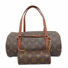 Louis Vuitton Monogram Papillon 30 Handbag M51385 Brown Women's