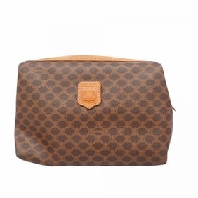 Celine Pouch Macadam Brown Women's