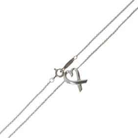 Tiffany & Co. Paloma Picasso Loving Heart Necklace, 925 Silver, 2.1g