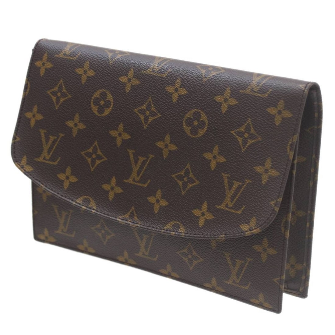 LOUIS VUITTON Louis Vuitton Pochette Lava Clutch Bag Monogram Brown M5193 MB1917 (1 of 10)