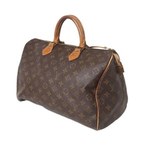 LOUIS VUITTON Speedy 35 Boston Bag Monogram Brown M41107 SA822