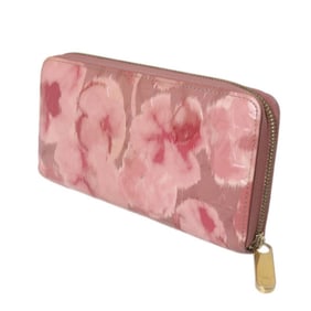 LOUIS VUITTON Ikat Flower Zippy Wallet, Monogram Vernis, Pink, M90019 CA0133