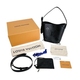 Louis Vuitton Tote Bag, 2-Way All-in BB Monogram Empreinte M13480, Black