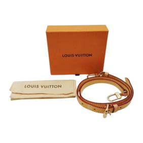 Louis Vuitton Shoulder Strap Bag Accessory, Natural Leather, Beige, J52312