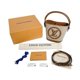 Louis Vuitton Petit Bucket Handbag, Leather, M59962, Brown