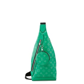 Louis Vuitton Monogram Taiga Duo Sling Bag M31000 in Cactus Green