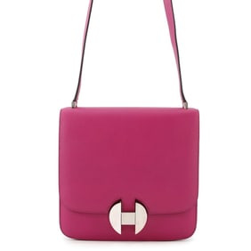 Hermès Shoulder Bag 2002-20 Rose Purple Evercolor D Stamp HERMES
