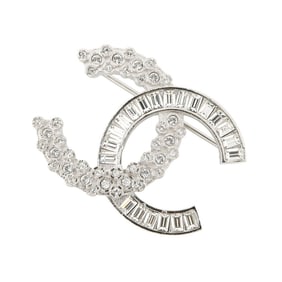 CHANEL Brooch Coco Mark Rhinestone B20V A96994