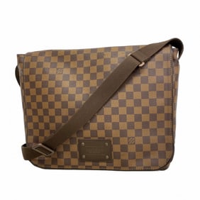 Louis Vuitton Damier Brooklyn MM Shoulder Bag N51211 Ebene Women's