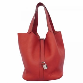 Hermes Hermès Picotin Lock GM Handbag in Taurillon Clemence Rouge Cazac with R Stamp for Women