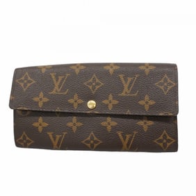 Louis Vuitton Monogram Portefeuille Sarah Long Wallet M61734 Brown Women's