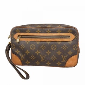 Louis Vuitton Monogram Marly Dragonne GM Clutch Bag M51825 Brown Men's