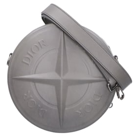 Christian Dior DIOR x STONE ISLAND Compass Motif Round Crossbody Bag/Shoulder Bag in Grey for Men