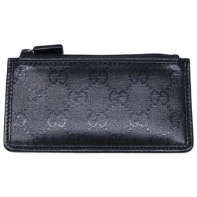 GUCCI GG Crystal Business Card Case, Black, Men's