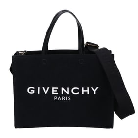 GIVENCHY Givenchy Logo Canvas 2-Way Shoulder Tote Bag Black Women's