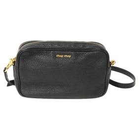 Miu Miu MIU 5BH056 Madras Shoulder Bag Black Women's