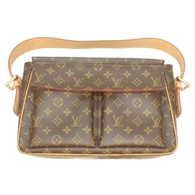 LOUIS VUITTON M51163 2006 Monogram Viva Cite GM Shoulder Bag Brown