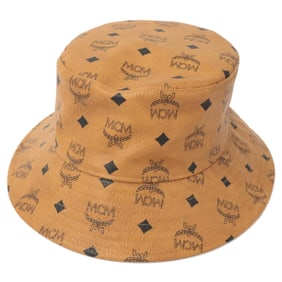 MCM MEH9S2K03CO001 Visetos Bucket Hat, One Size, Cognac