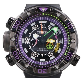 CITIZEN x Evangelion J250-S123780 Promaster Diver's Watch, Limited Edition (400 pieces), Black,