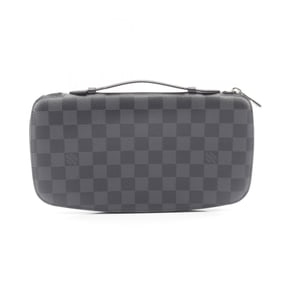 Louis Vuitton Atoll Round Long Wallet, Coated Canvas and Leather with Damier Graphite Finish, Men's,