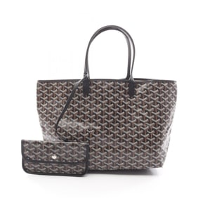 Goyard Saint Louis PM Tote Bag in Coated Canvas and Leather, Women's, Black Multicolor