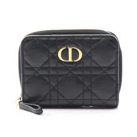Christian Dior Dior Caro Scarlett Bifold Wallet, Leather, Women's, Black, S5032UWHC_M900