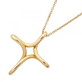 Tiffany cross necklace in 18KYG yellow gold for women