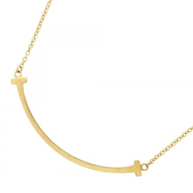 Tiffany T Smile Small Necklace in 18KYG Yellow Gold for Women