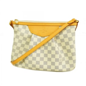 Louis Vuitton Damier Azur Syracuse PM Shoulder Bag N41113 White Women's