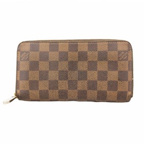 Louis Vuitton Damier Zippy Wallet N60015 Ebene Long for Men and Women