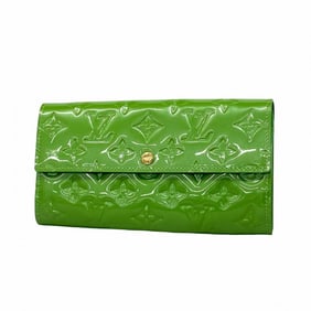 Louis Vuitton Vernis Portefeuille Sarah Long Wallet M93635 Vert Tonic for Women