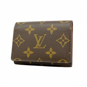 Louis Vuitton Monogram Envelope Carte de Visite Business Card Case M62920 Brown Men's/Women's